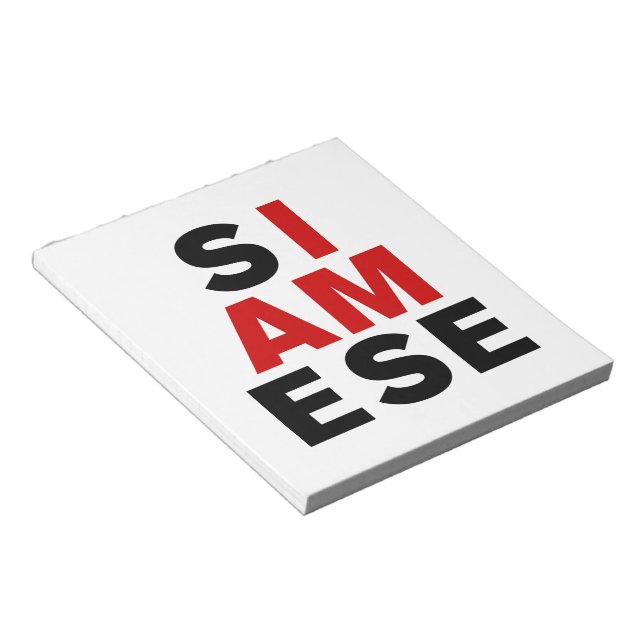 BLOCO DE NOTAS EU SOU SIAMESE (Inclinado)