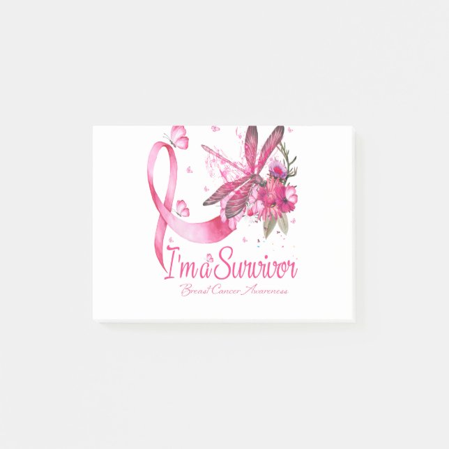 Bloco De Notas Eu sou um Cancer de Dragonfly de Sobrevivência (Frente)