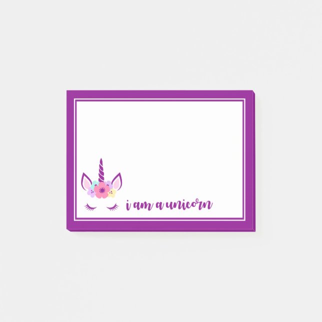 Bloco De Notas Eu Sou Um Unicórnio (Frente)