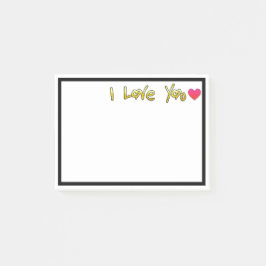 Bloco De Notas Eu Te Amo