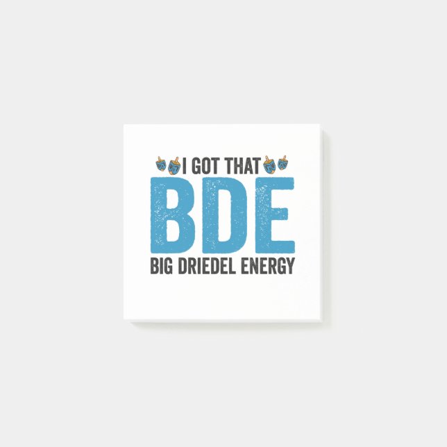 Bloco De Notas Eu tenho aquele grande Dreidel Energy Engraçado Fe (Frente)