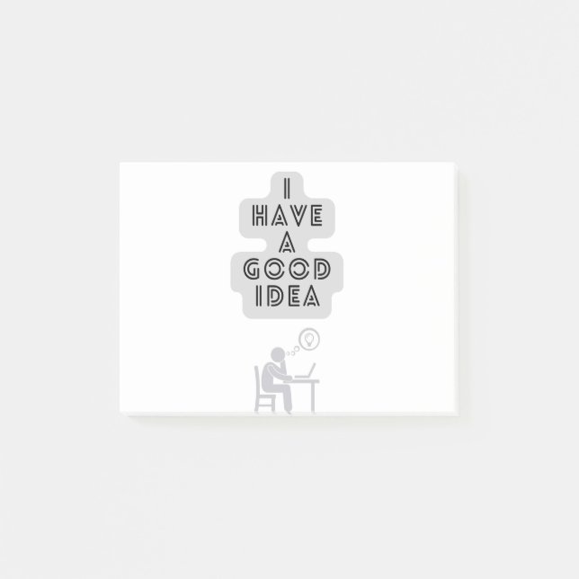 Bloco De Notas Eu tenho uma boa ideia (Frente)