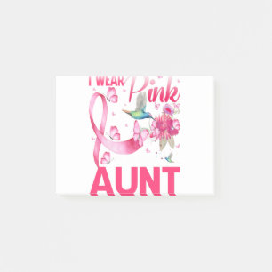 Bloco De Notas Eu Visto Rosa Para A Minha Tia Hummingbird Cancer