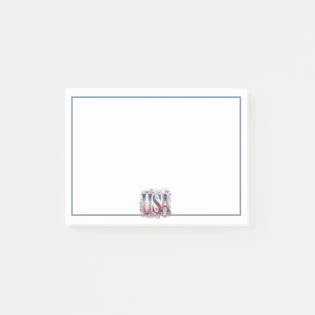 Bloco De Notas EUA exclusivo (Frente)