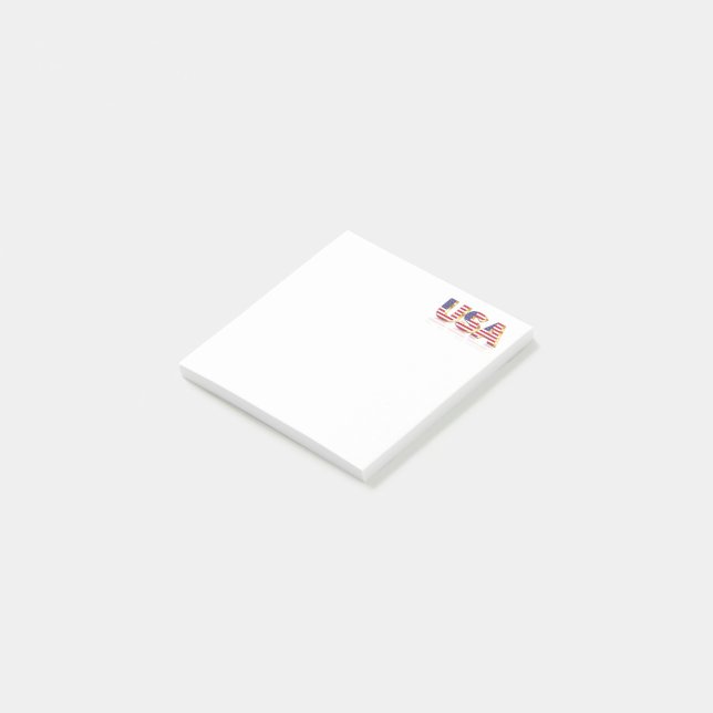 Bloco De Notas EUA Flag Post-it® Notes Patriotic (Inclinado)