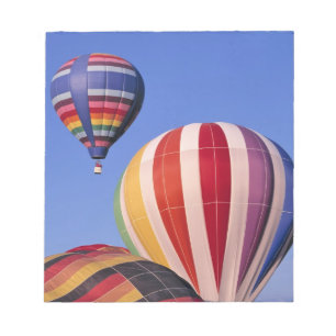 Bloco De Notas EUA, Idaho, Vale de Teton. Colorido balão de ar