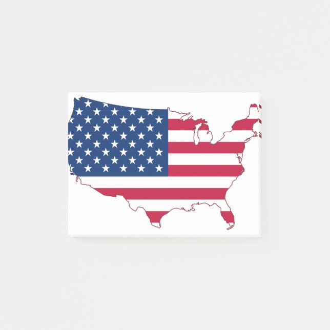 Bloco De Notas EUA Map-map-usa-américa-maps-estados unidos (Frente)