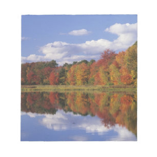 Bloco De Notas EUA, Massachusetts, Acton. Reflexo do outono