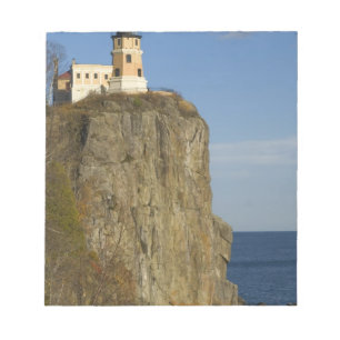 Bloco De Notas EUA, Minnesota. Farol Split Rock no Lago