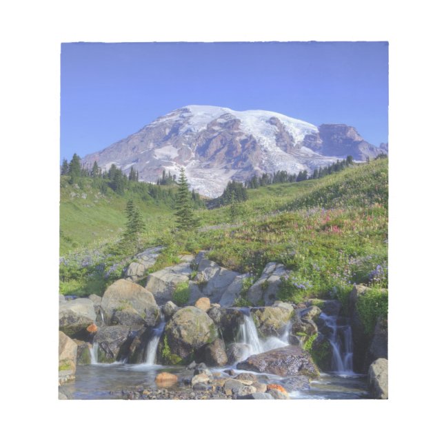 Bloco De Notas EUA, Washington, Mt. Rainier NP, Mt. Rainier e 2 (Frente)