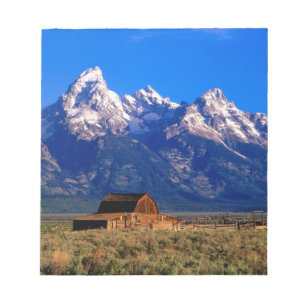 Bloco De Notas EUA, Wyoming, Parque Nacional Grand Teton, Manhã