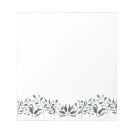 Bloco De Notas Eucalyptus Greenery Floral