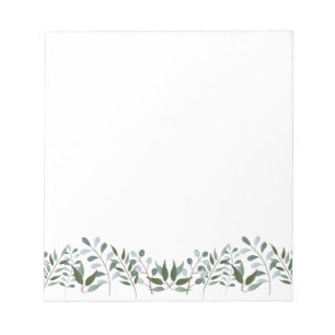 Bloco De Notas Eucalyptus Greenery Floral
