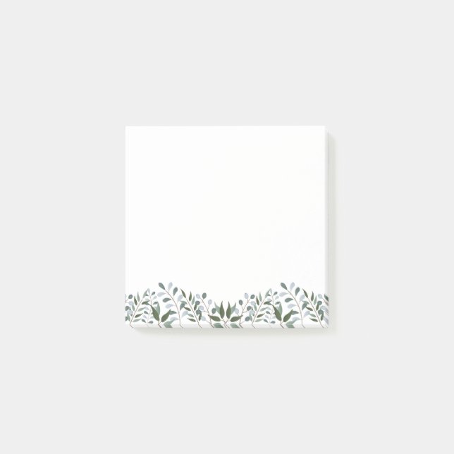 Bloco De Notas Eucalyptus Greenery Floral (Frente)