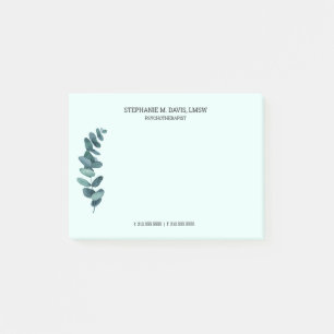 Bloco De Notas Eucalyptus Verdes Terapêutica Personaliza Notas d