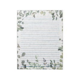 Bloco De Notas Eucalyptus Watercolor Design 40 Páginas