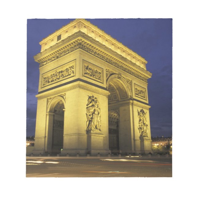 Bloco De Notas Europa, França, Paris. Arco do Triunfo (Frente)