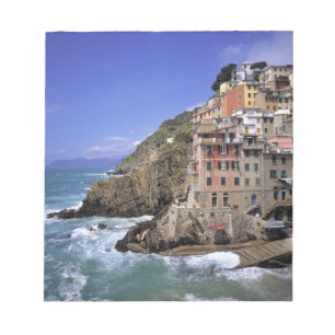 Bloco De Notas Europa, Itália, Riomaggiore. Riomaggiore é constru