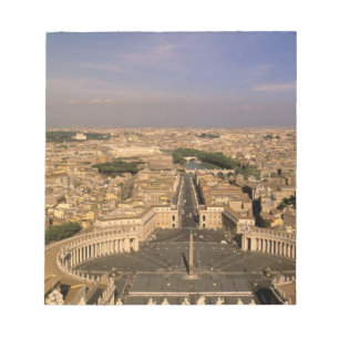 Bloco De Notas Europa, Itália, Roma, O Vaticano. Vista de S.