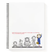 bloco de notas Evolução Feminista