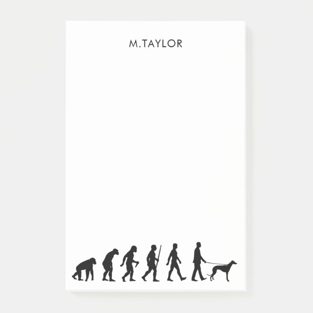 Bloco De Notas Evolução para o proprietário do Greyhound (Frente)