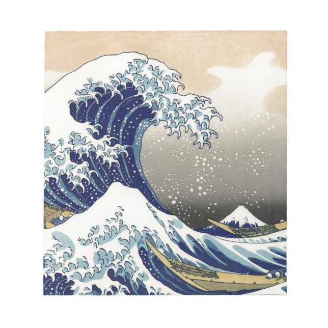 Bloco De Notas Excelente Wave Kanagawa - Pintura Japonesa (Frente)