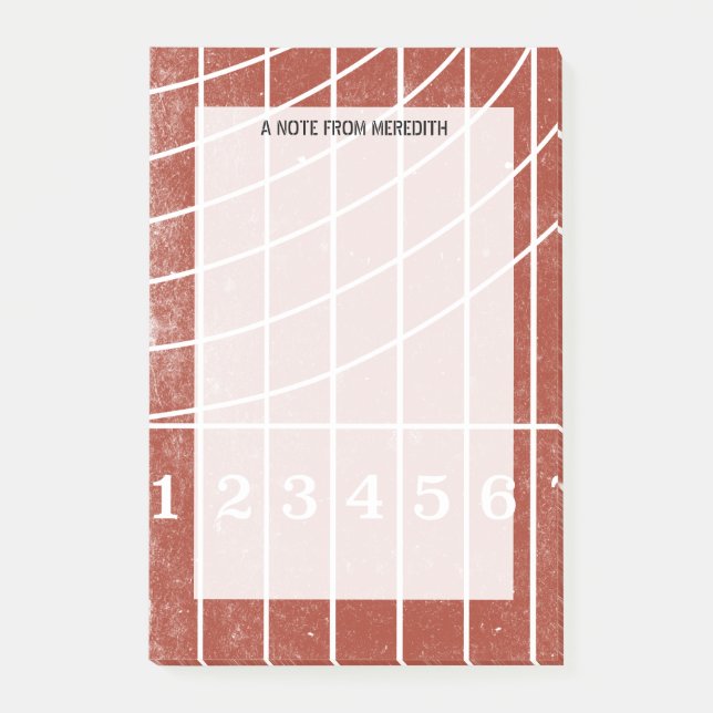 Bloco De Notas Executando o Track Pad para Runners e Coaches (Frente)