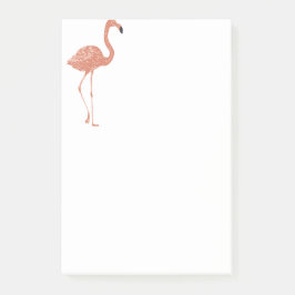 Bloco De Notas Exemplo bonito de flamingo linocut vermelho