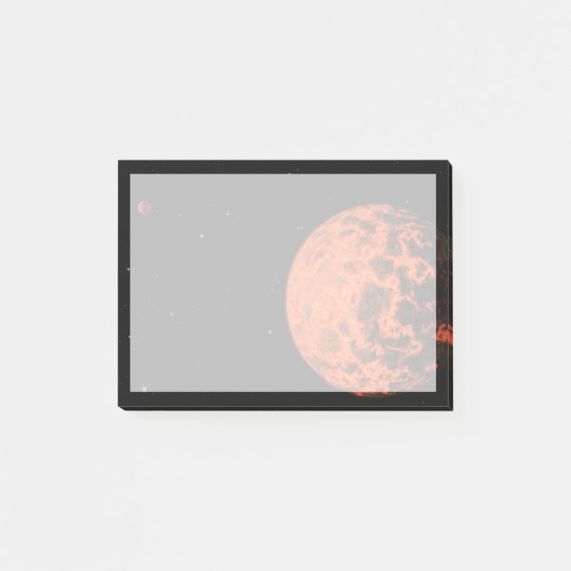 Bloco De Notas Exoplaneta Ucf-1.01 Orbitando Uma Estrela Chamada  (Frente)