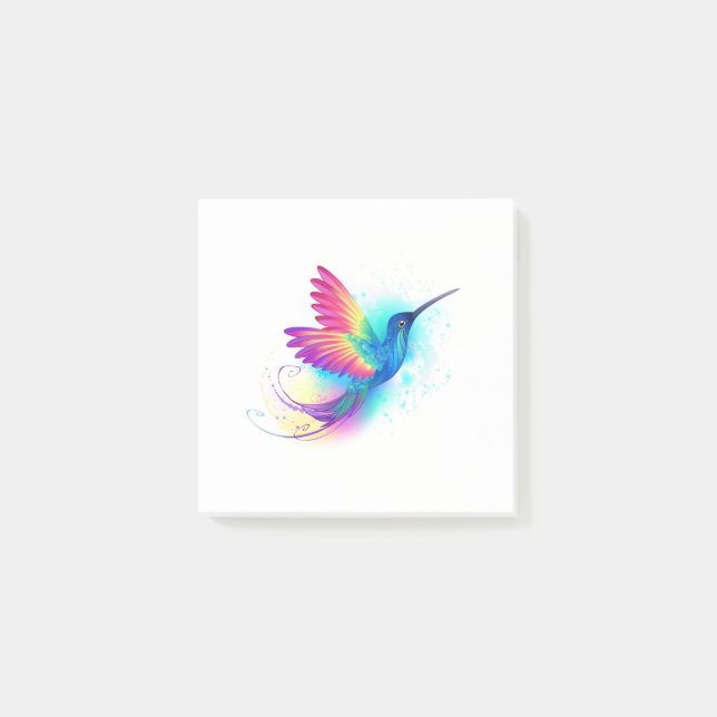 Bloco De Notas Exotic Rainbow Hummingbird (Frente)