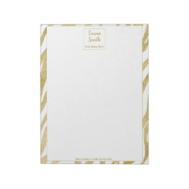 Bloco De Notas Experiência de Beleza Ouro