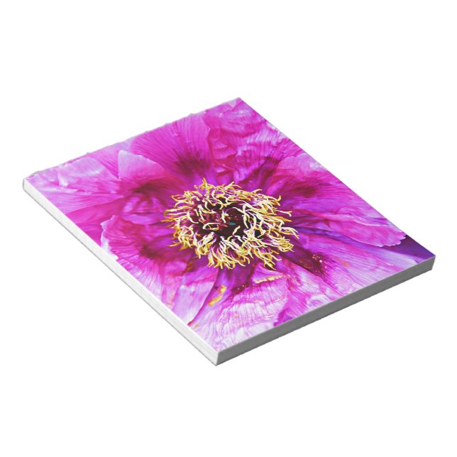 Bloco De Notas Explosão rosa (Inclinado)