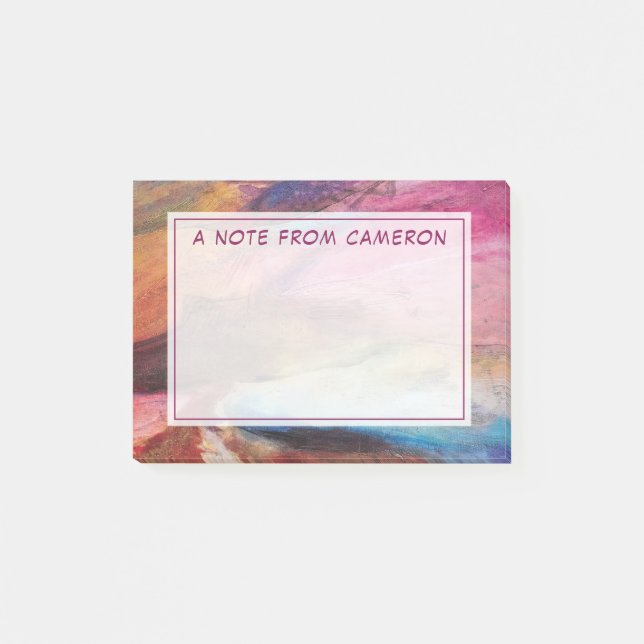 Bloco De Notas Expressão Fuchsia (Frente)