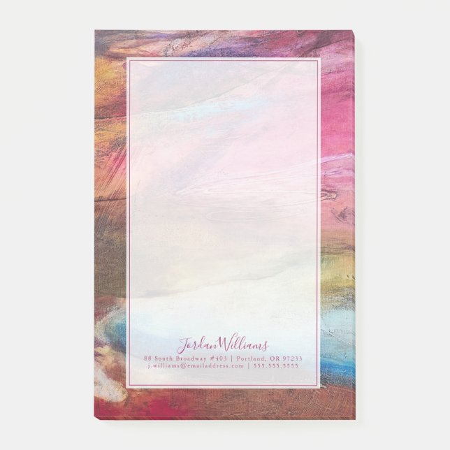 Bloco De Notas Expressão Fuchsia (Frente)