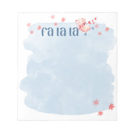 Bloco De Notas Fa La Winter Piggie Notepad