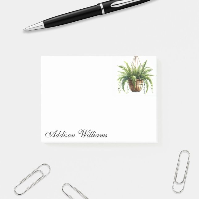 Bloco De Notas Fábrica de Fern de Arranque de Nome Personalizado (Criador carregado)