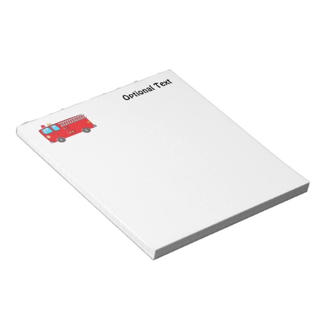 Bloco De Notas Fabuloso caminhão de bombordo (Inclinado)