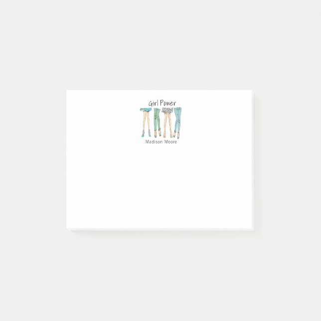 Bloco De Notas Fabuloso "Poder das Meninas" (Frente)