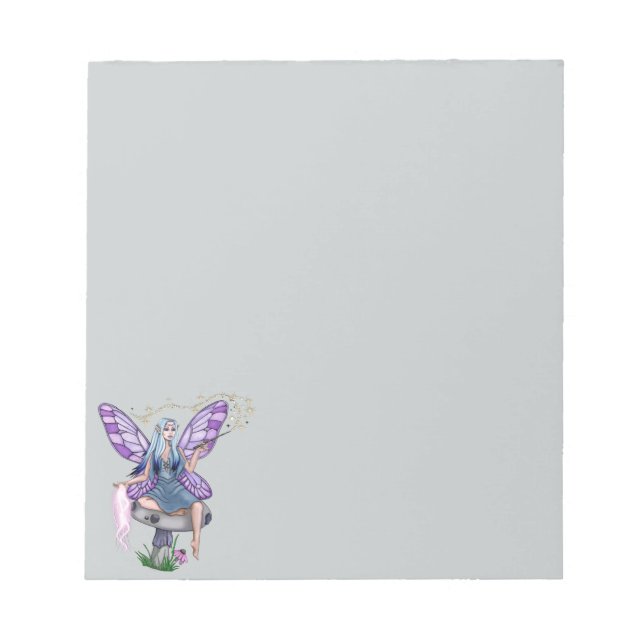 Bloco De Notas Fada Mágica de Cogumelo (Frente)