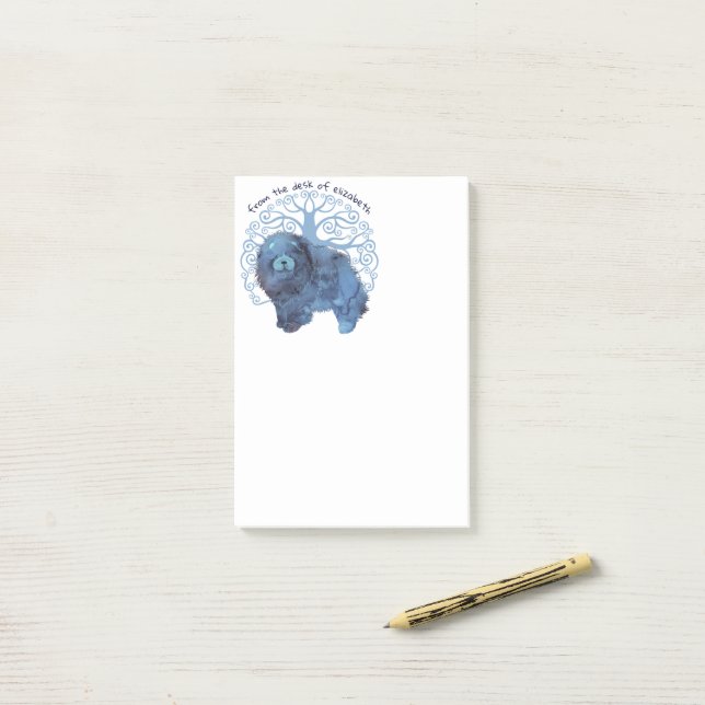 Bloco De Notas FADED GENES Chow Tree of Life (Na mesa)