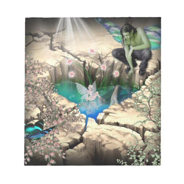 Bloco De Notas Faerie em Elven Pond (Frente)