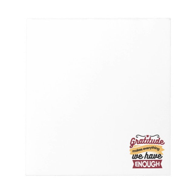 Bloco De Notas Faith and Gratitude Artwork – Uplifting Christian  (Frente)