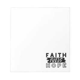 Bloco De Notas Faith Fuels Hope Quote – Uplifting Christian Art