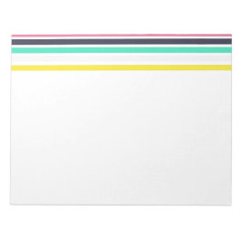 Bloco De Notas Faixa Horizontal Colorida