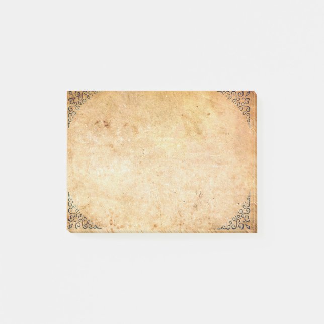 Bloco De Notas Falln moldou o papel envelhecido cantos (Frente)