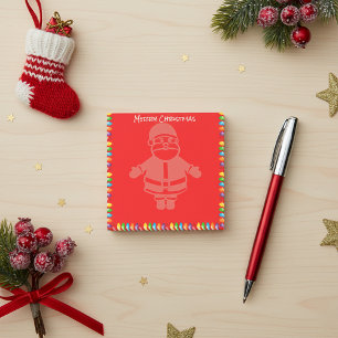 Bloco De Notas Fama das Cordas de Natal e Papai Noel