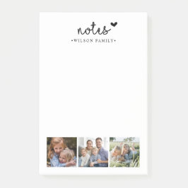 Bloco De Notas Família de Colagem de Fotos do Notes