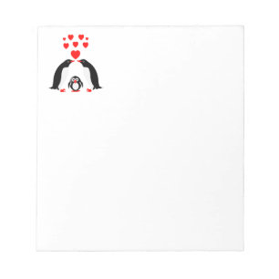 Bloco De Notas Família Pinguins