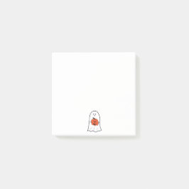Bloco De Notas Fantasma com Jack-o-Lanterna