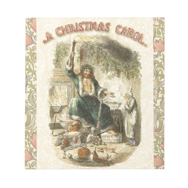 Bloco De Notas Fantasma do Natal Presente Scrooge (Frente)